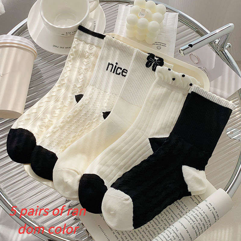 Women S Socks Color 5 Pairs To Mix And Match Size Onesize
