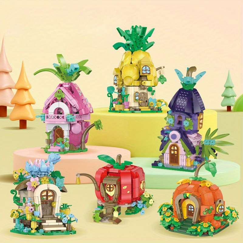 Building Toy Architectural Model Toy Set Color Baizi Garden