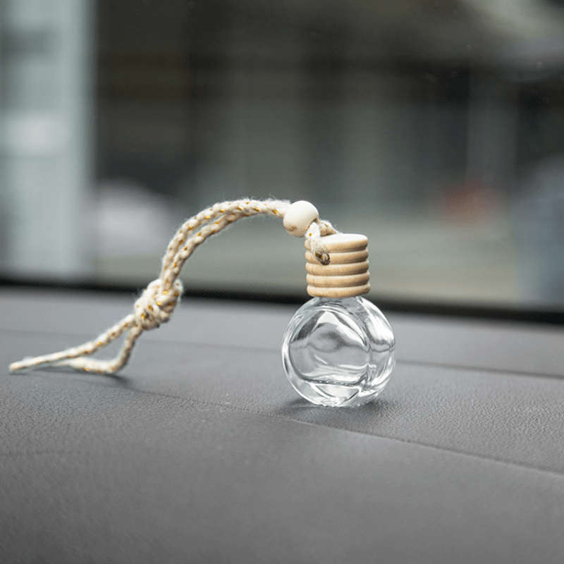 Car  Fragrance  Refill  Bottle Color Five Line Covered Flat Round Empty Container   Shoelace Rope