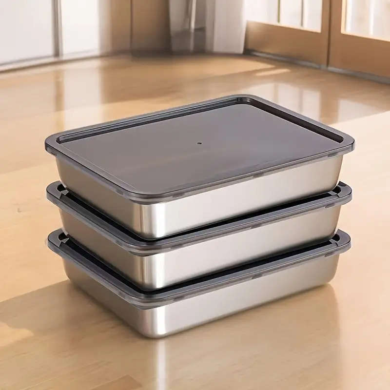 Antibacterial Box 3Pcs Container With Lid