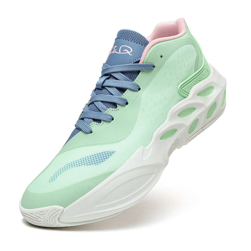 Sneakers White And Green Size Uk 7.5