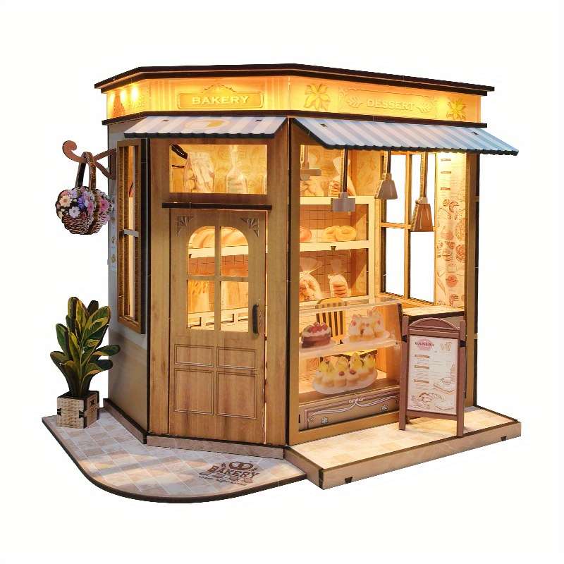 3D Building Model Puzzle Set Style Bread House