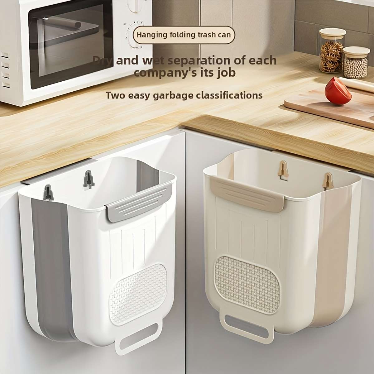 Garbage Can Color Snow White  Large 10L