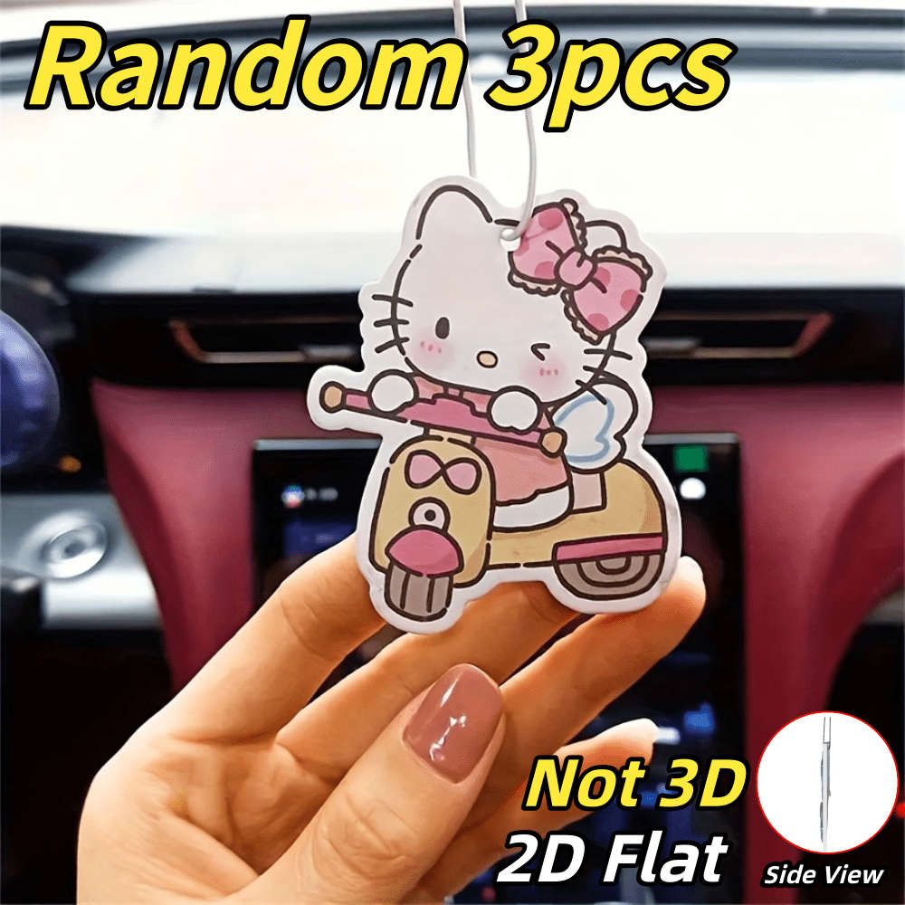 Car Interior Decor Color Random 3 Pcs   Hk Cat