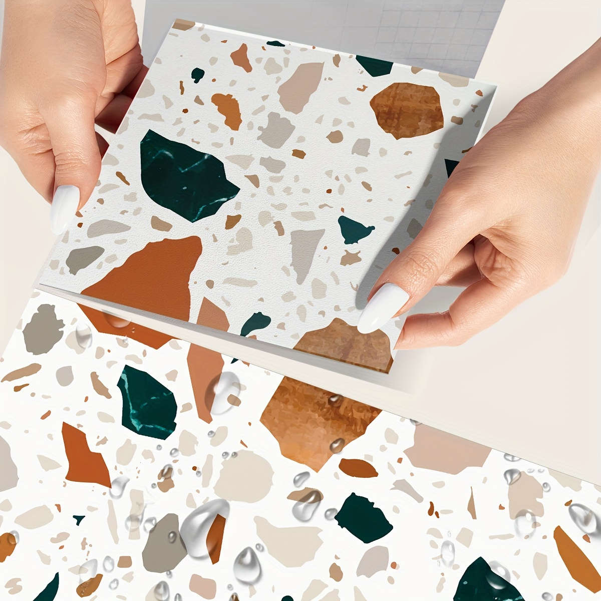 Floor Stickers Color Multicolor 1 Size 20Cmx20Cm