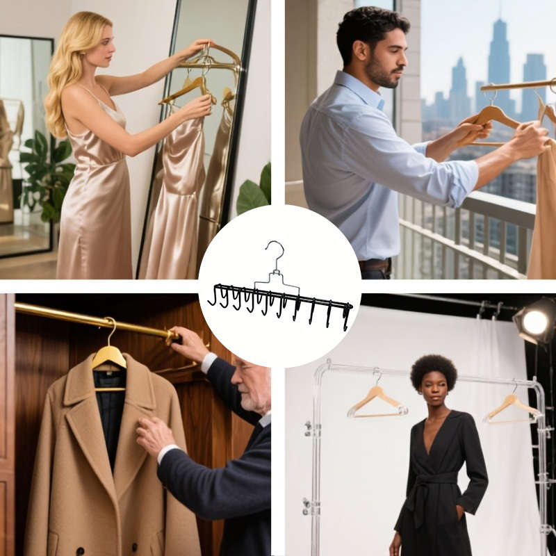 Clothes Rack Apricot2Pcs