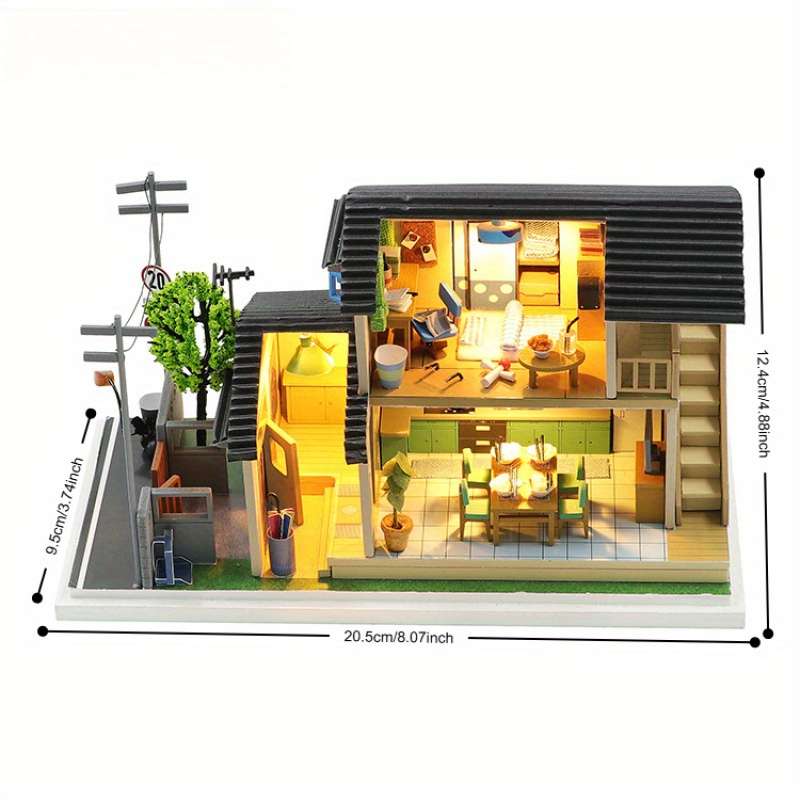 3D Model Desktop Ornaments Style Mountain Villa