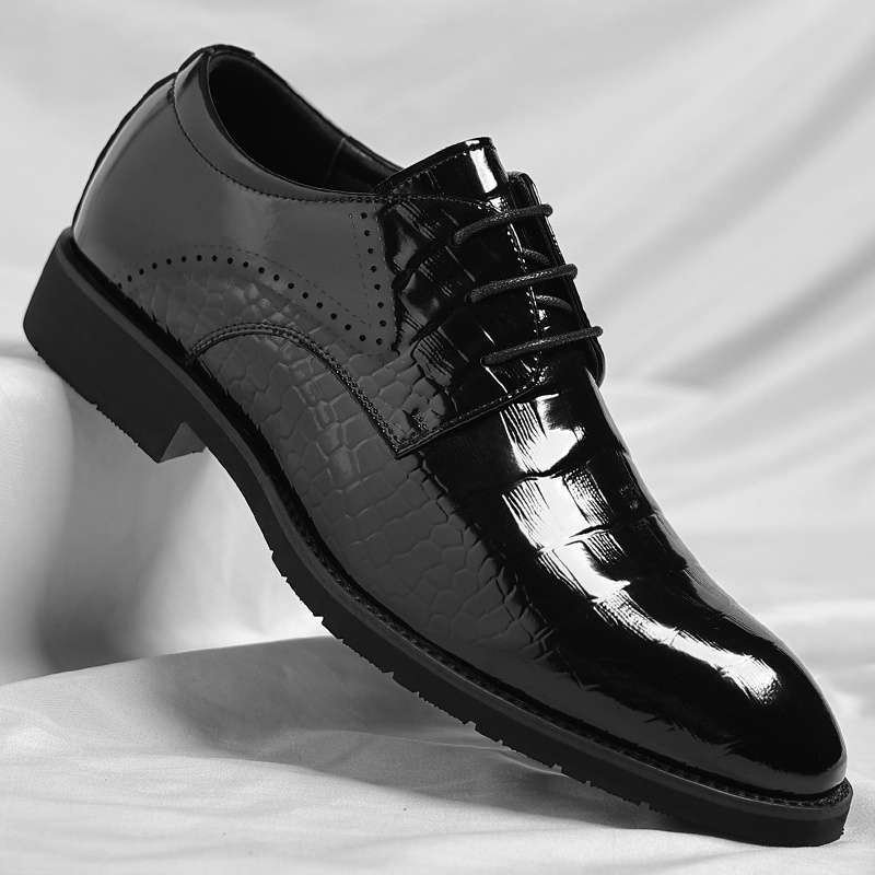 Mens Leather Shoes Color Black Sizeuk 9