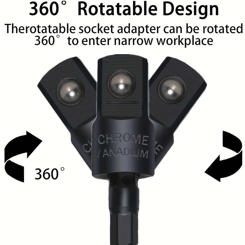 6Pcs Hexagonal Quick-Connect Adapter