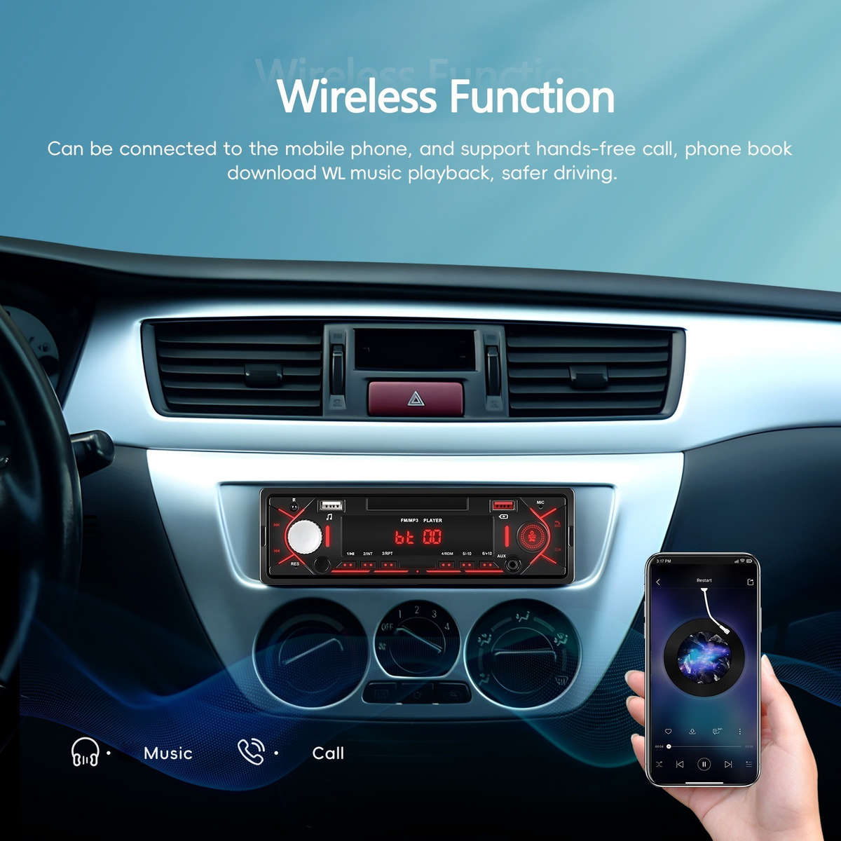 Car Audio  Entertainment System Quantity 1Pc