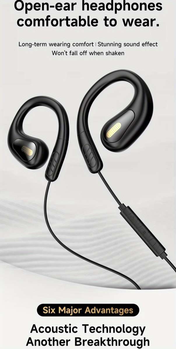Wired Headphones Black- Model 3.5Mm