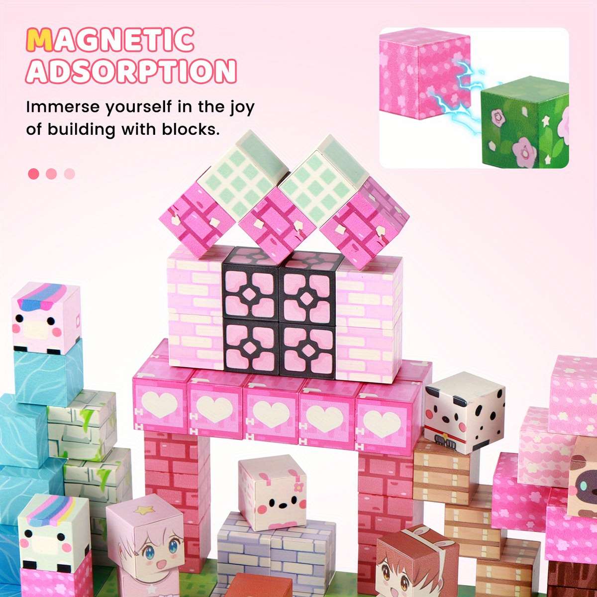 3D Building Model Puzzle Set Quantity 100Pcs