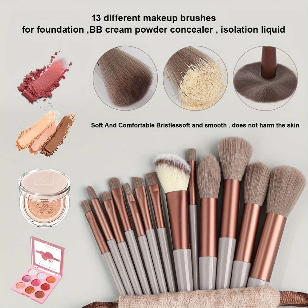 Makeup Brush Set Color Brown Obb