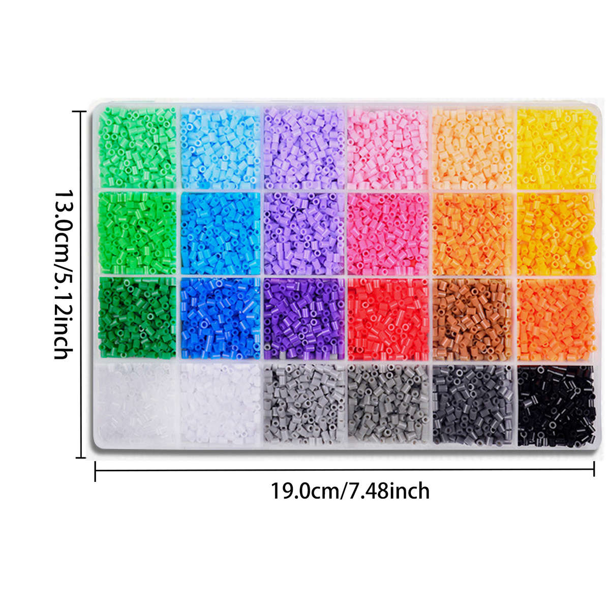Perler Bead Set 24 Color Ribbon Accessories