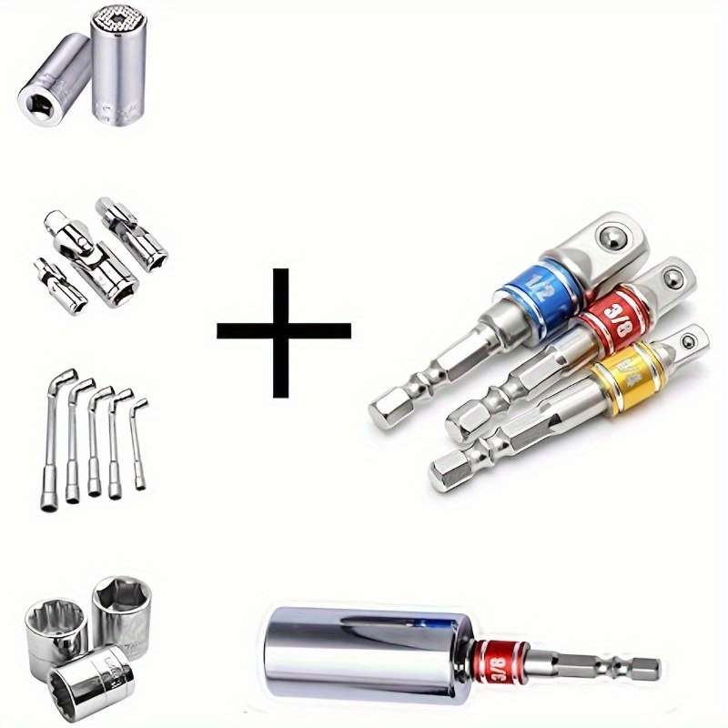 3-Piece Hex Wrench Socket Adapter