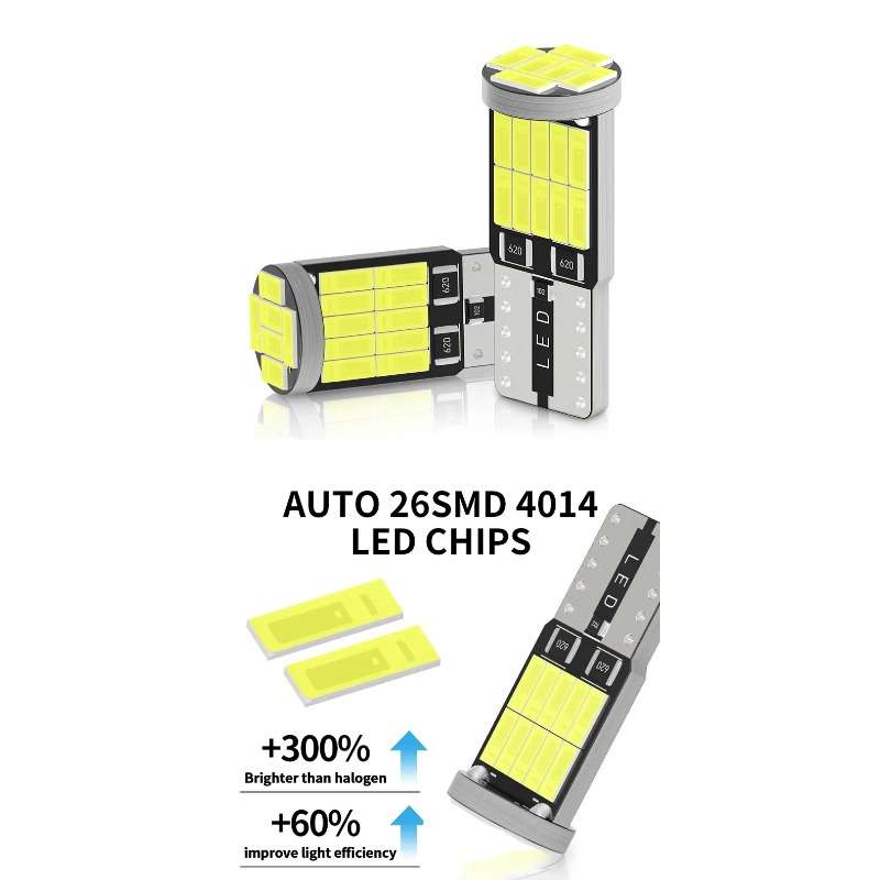Car Lights Color White Storage 6Pcs