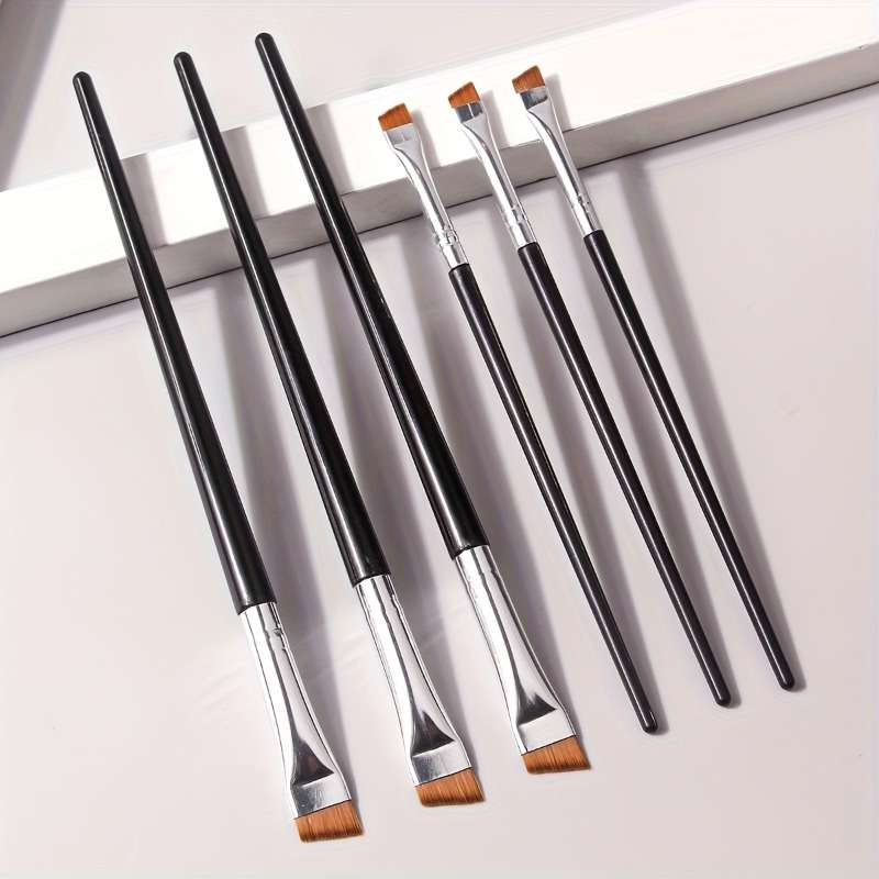 Makeup Brush Set Color 3 Large Golden Blades  3 Small Golden Blades