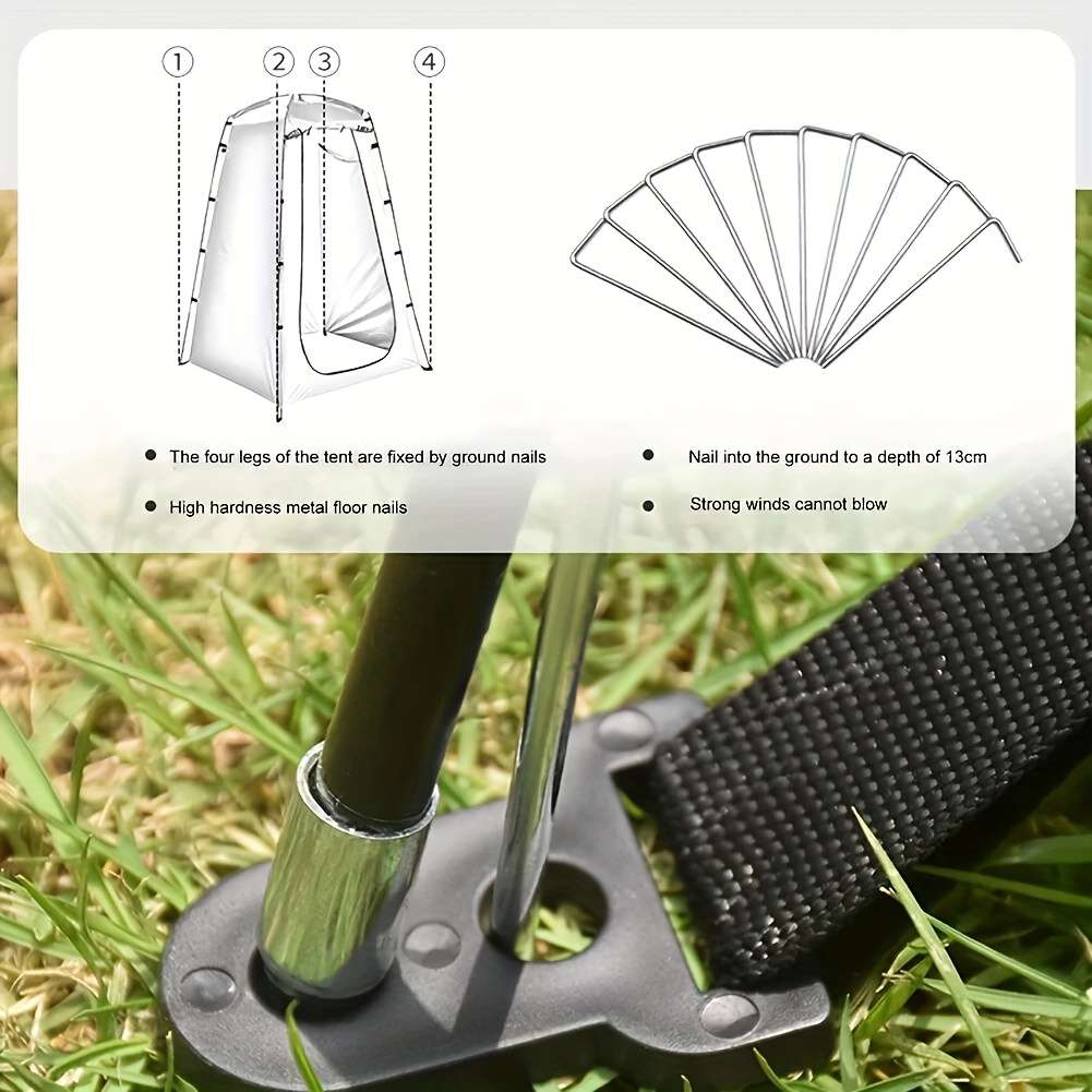 Premium High Pop Up Privacy Tent Uv Protection Windproof Rustproof Stee Items
