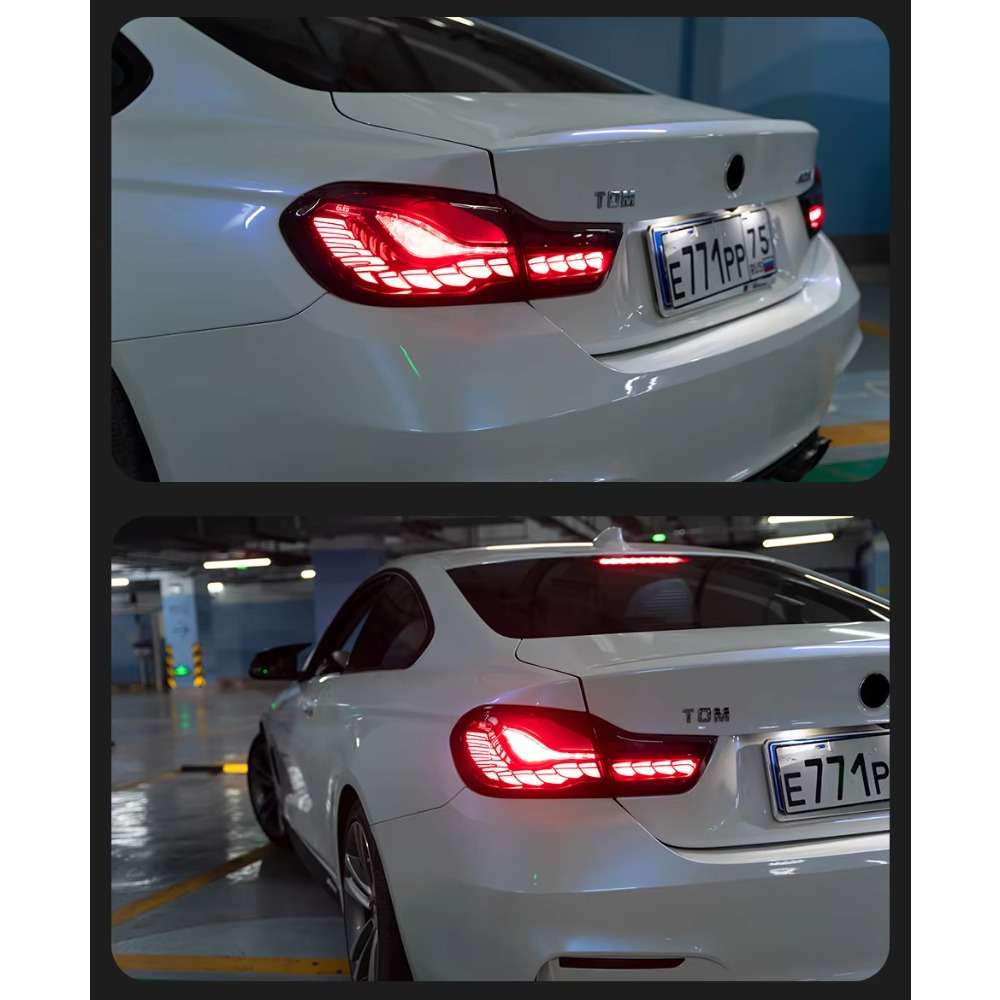Car Lights Color Red Lens 1Pair