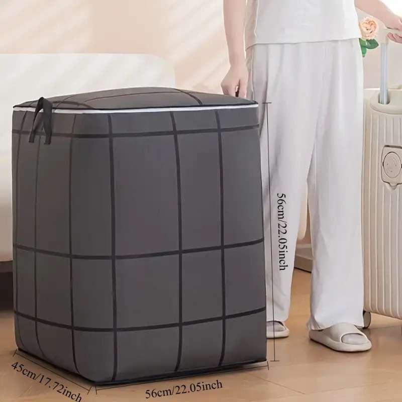 2Pcs Large Storage Totes Huge Foldable 2Pcs Large Grid