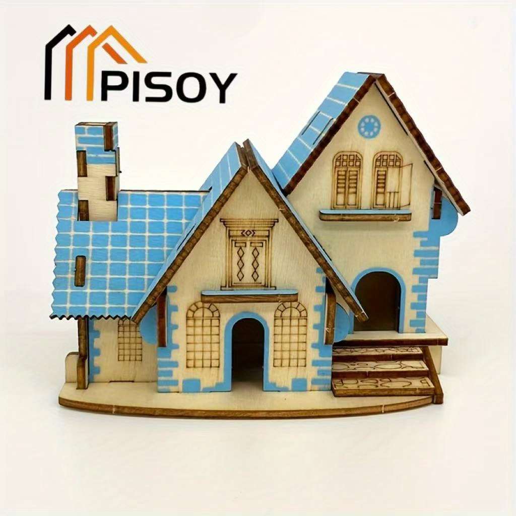 3D House Puzzle Model Model A01