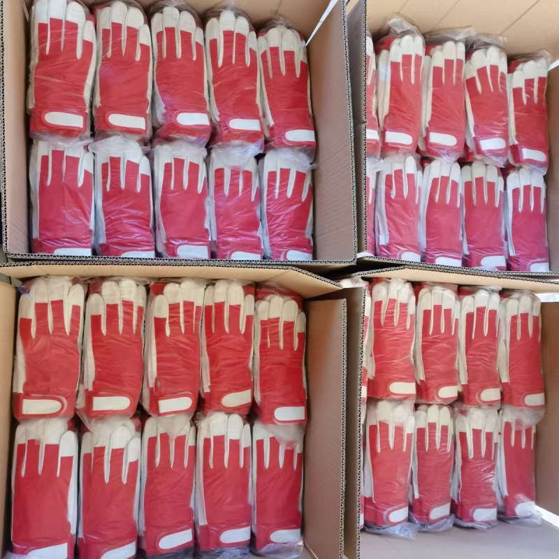 Work Gloves Color Red Quantity5 Pairs