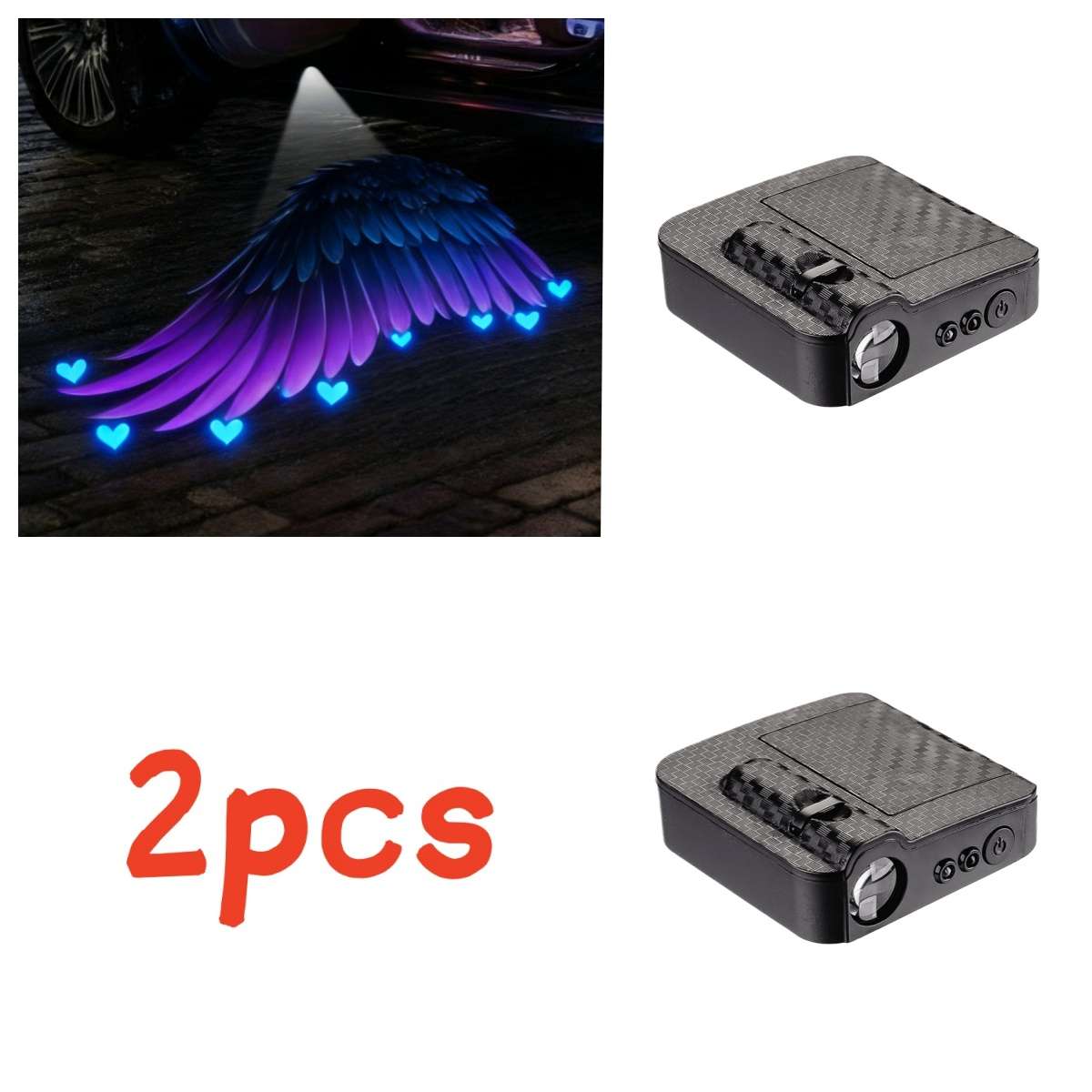 Car Lights Color Black Purple Quantity 2Pcs