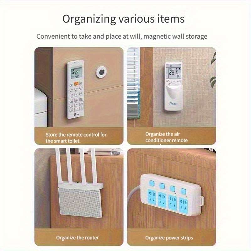 Set Magnetic Remote Control Holders Tv And Air Conditioners Quantity A Set Of 2pcs
