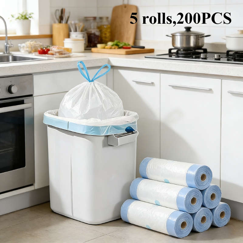 Trash Bag5 Rolls 200 Pieces