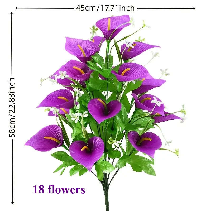 Simulated Flower Color Purple Quantity2Pcs