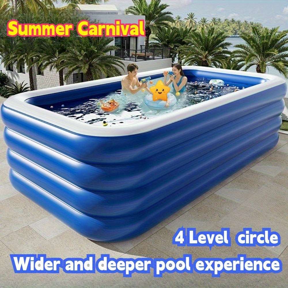 Swimming Pool Color Blue And White  Size3Layer Circle 2.6 Meters