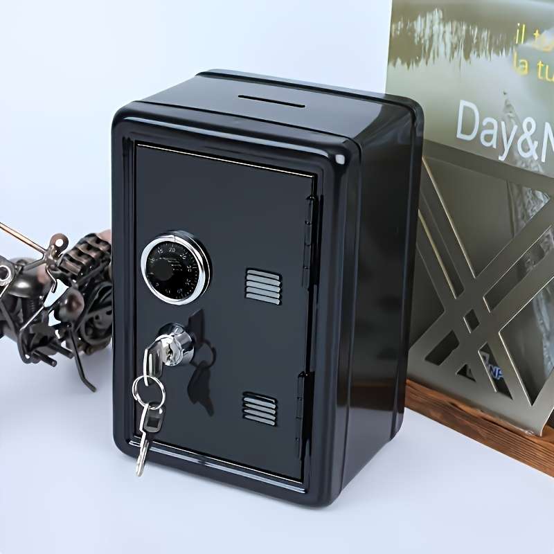 Safe Model 1 Piece  Black  With Lock   Small Size