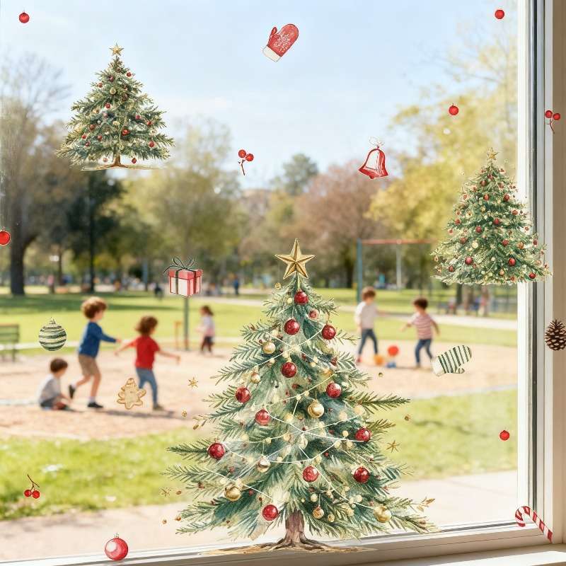 Christmas Decorations Model Christmas Tree Stickers