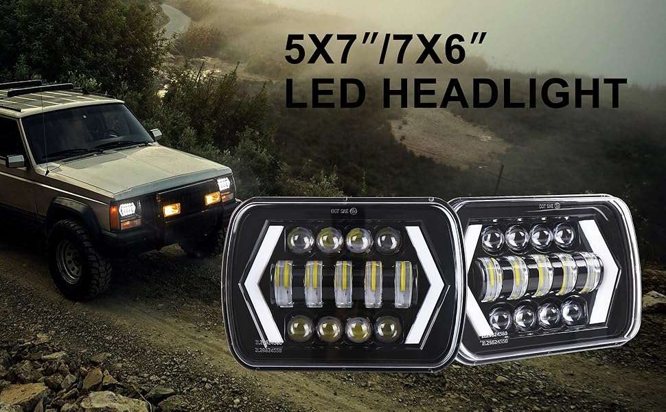 Car Lights Model Arrowshaped Light 2Pcs