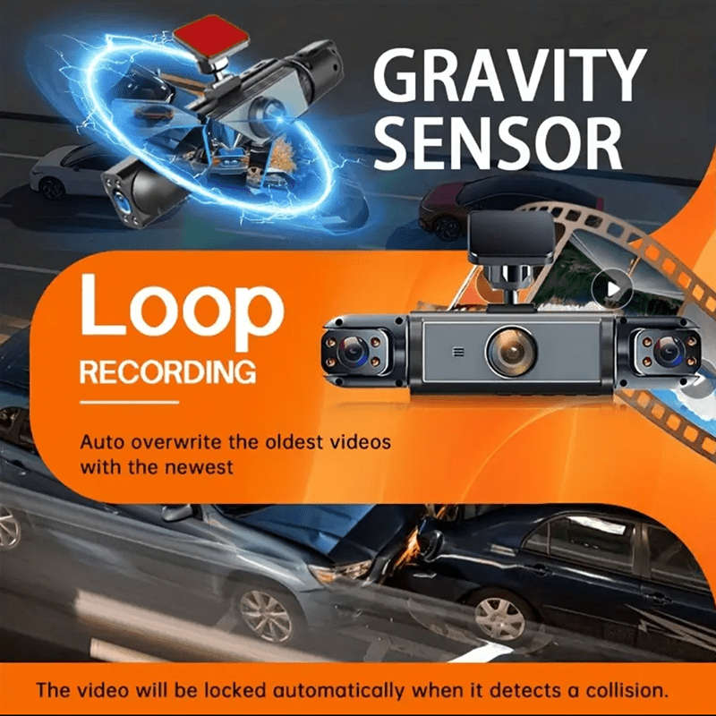 Dashcam Style Three-Record Model