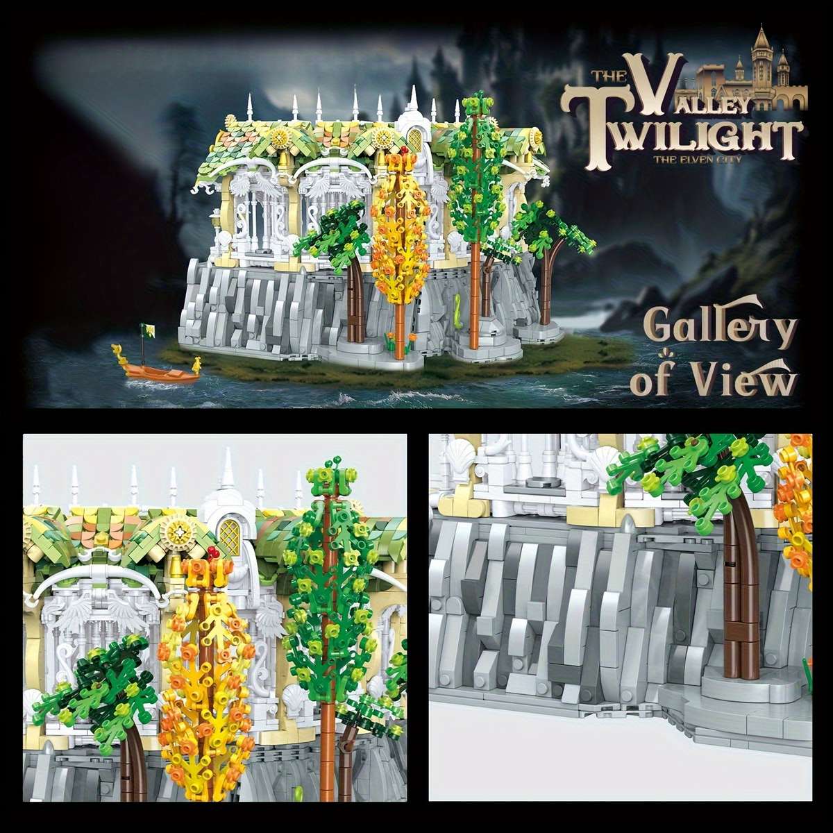 3D Building Model Puzzle Set Color Bk 33241