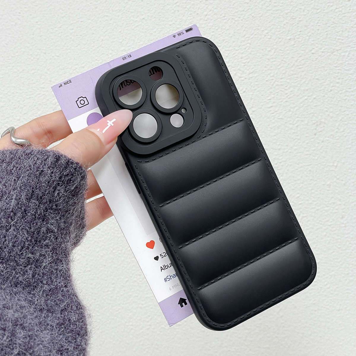 Phone Case Black Compatible Model Galaxy A33 5G
