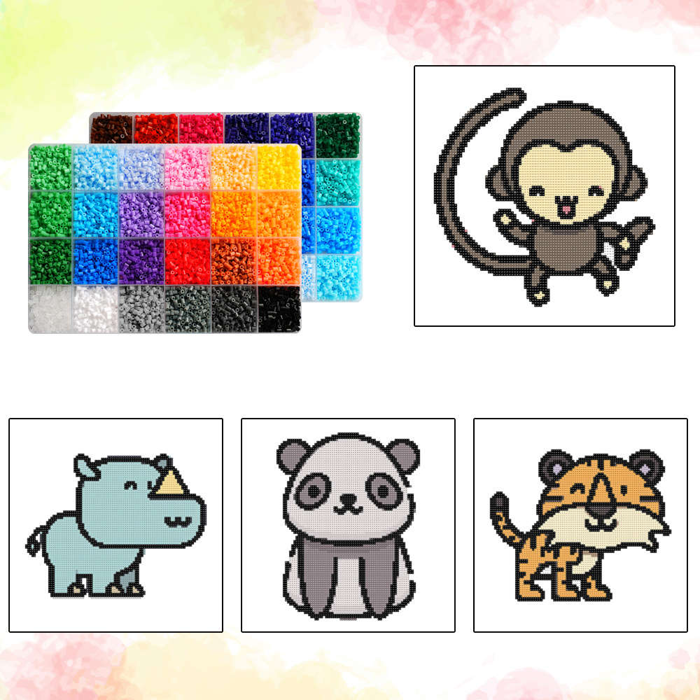 Perler Bead Set 48 Colors Box