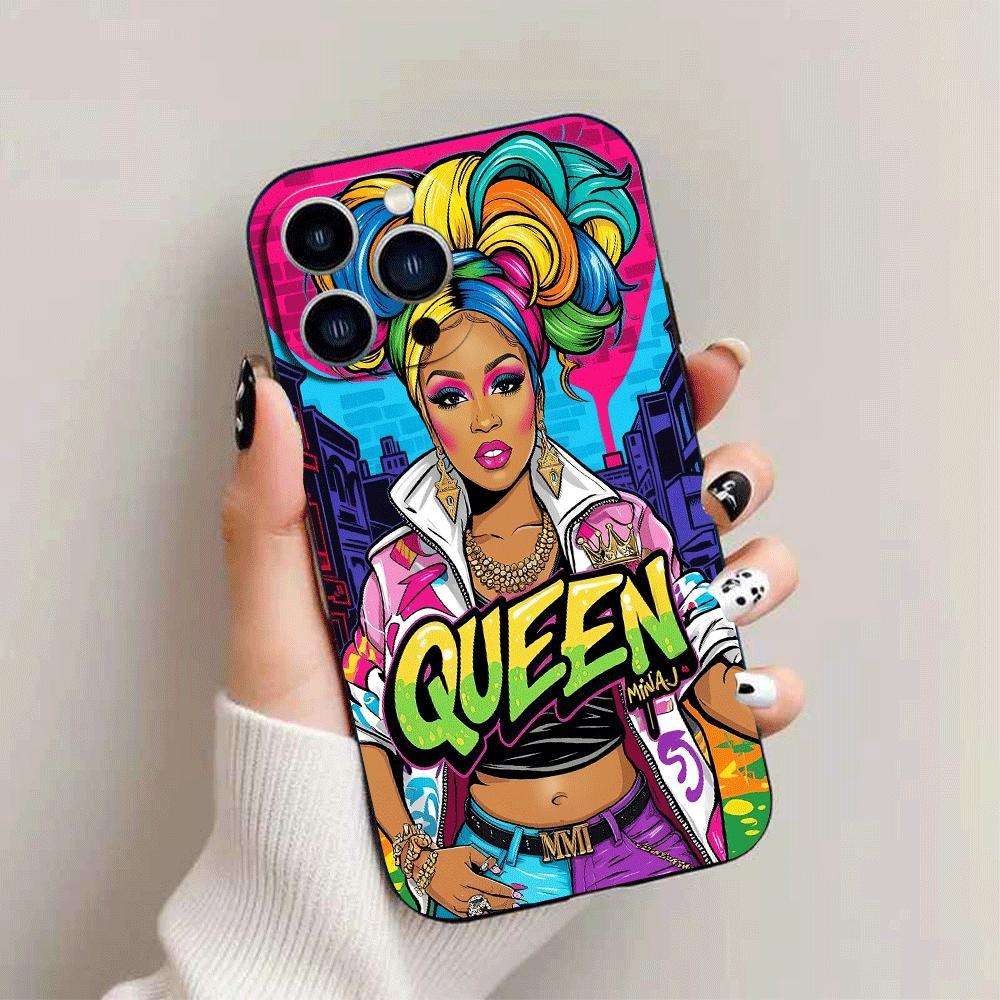 1Pc Black For iPhone 16 Plus TPU Phone Case