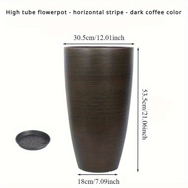 Flowerpot Items Dark Coffee Color   2Pcs