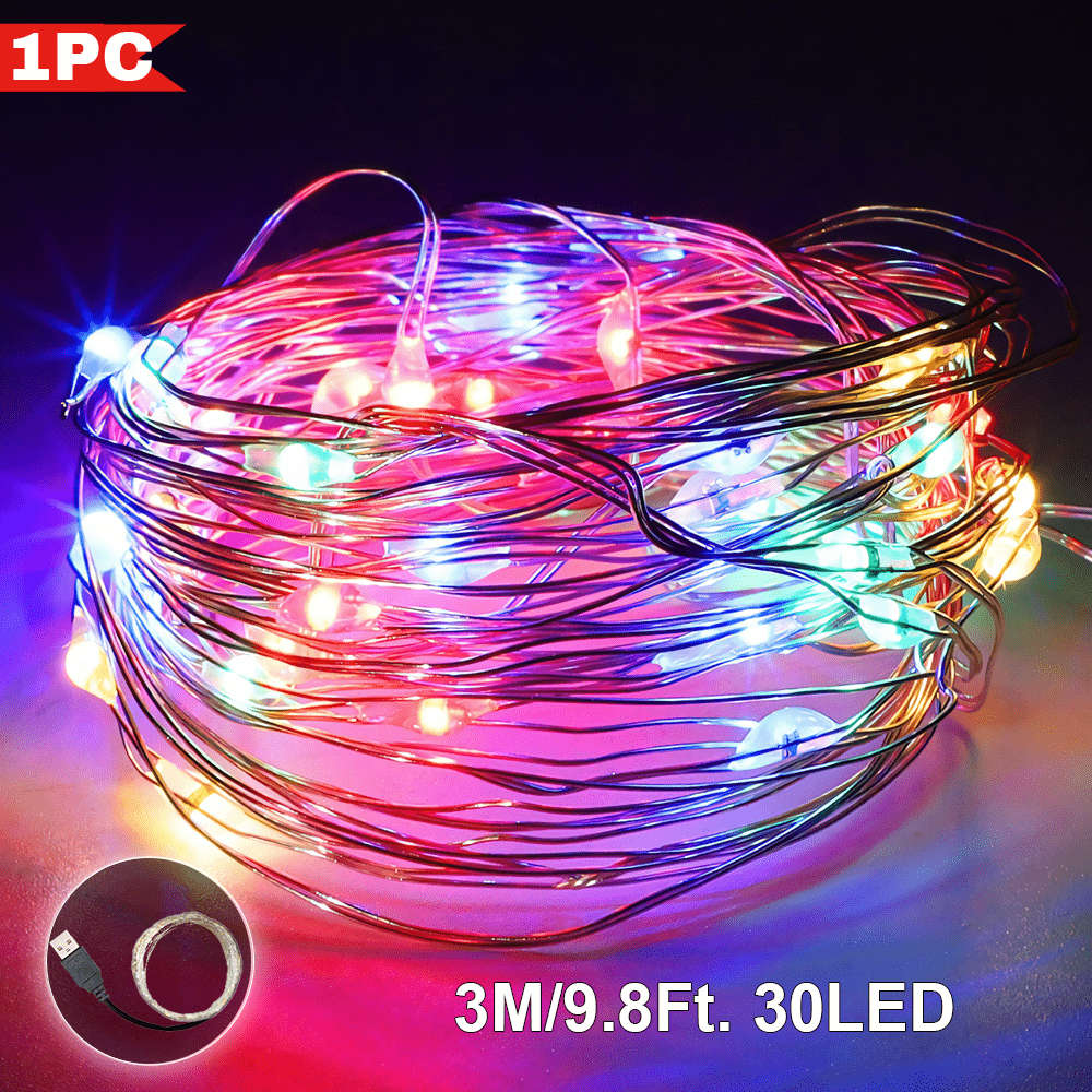 Christmas Lights Multicolor Size 1M 3.2Ft. 10 Lights