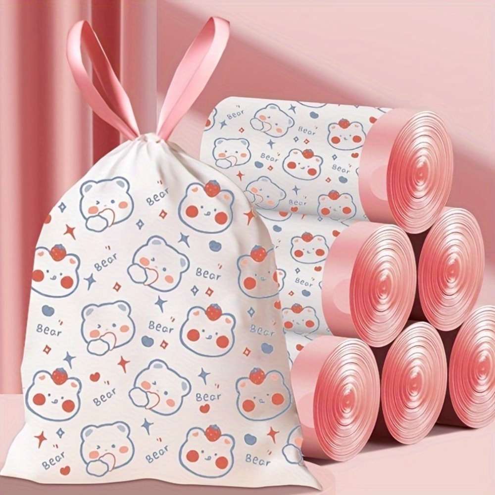 Trash Bagcute Bearsize3 Rolls75 Pieces