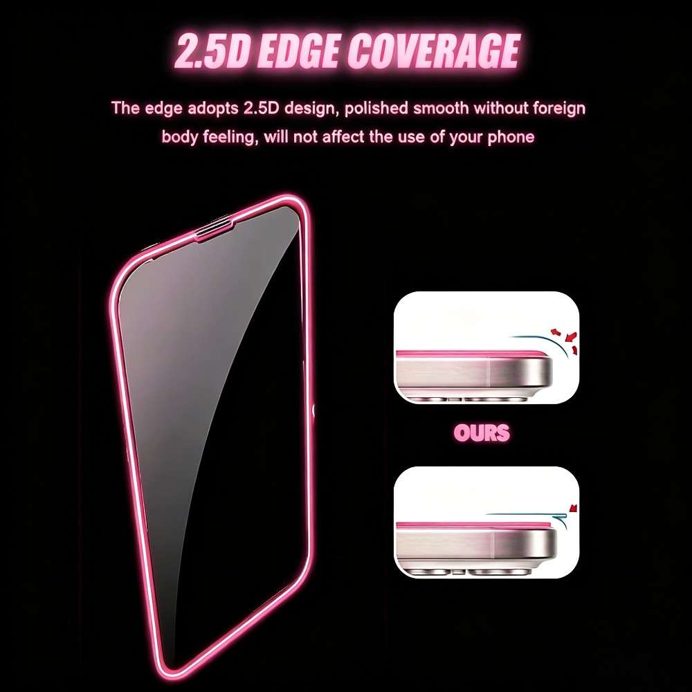 Screen Protector Color Pink Compatible Model Iphone 13