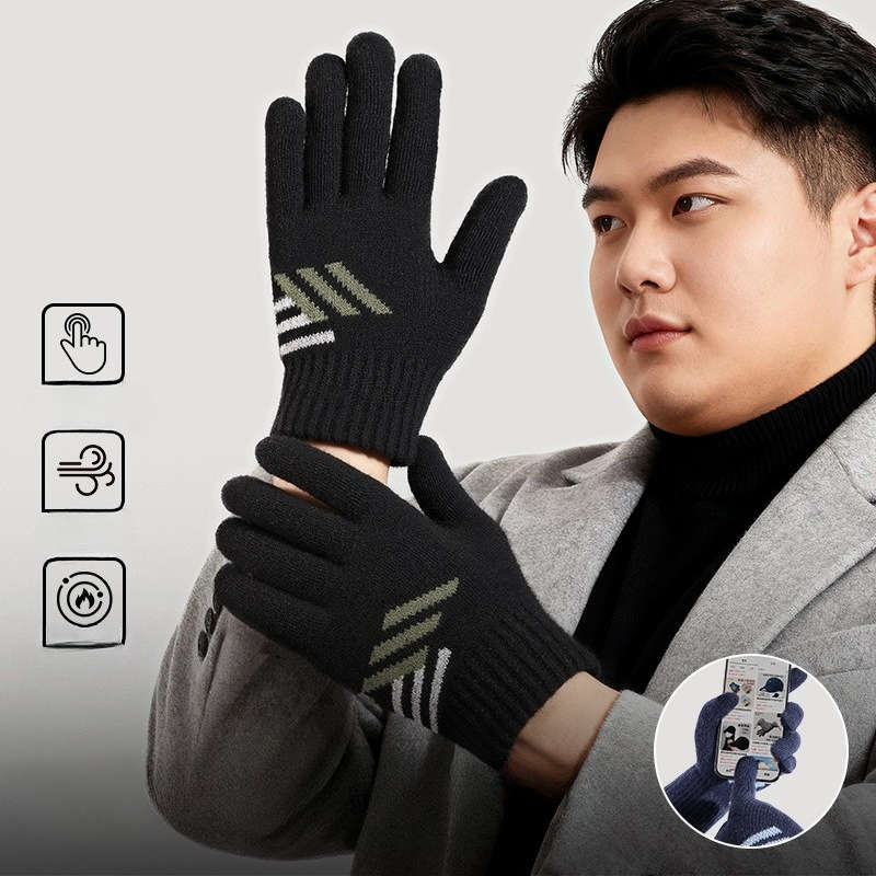 Gloves Color A248 Grey Single Layer Plus Size