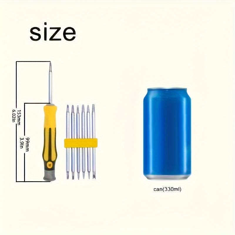 Screwdriver Bit Tool Set Color 6Pcs Set Colorful