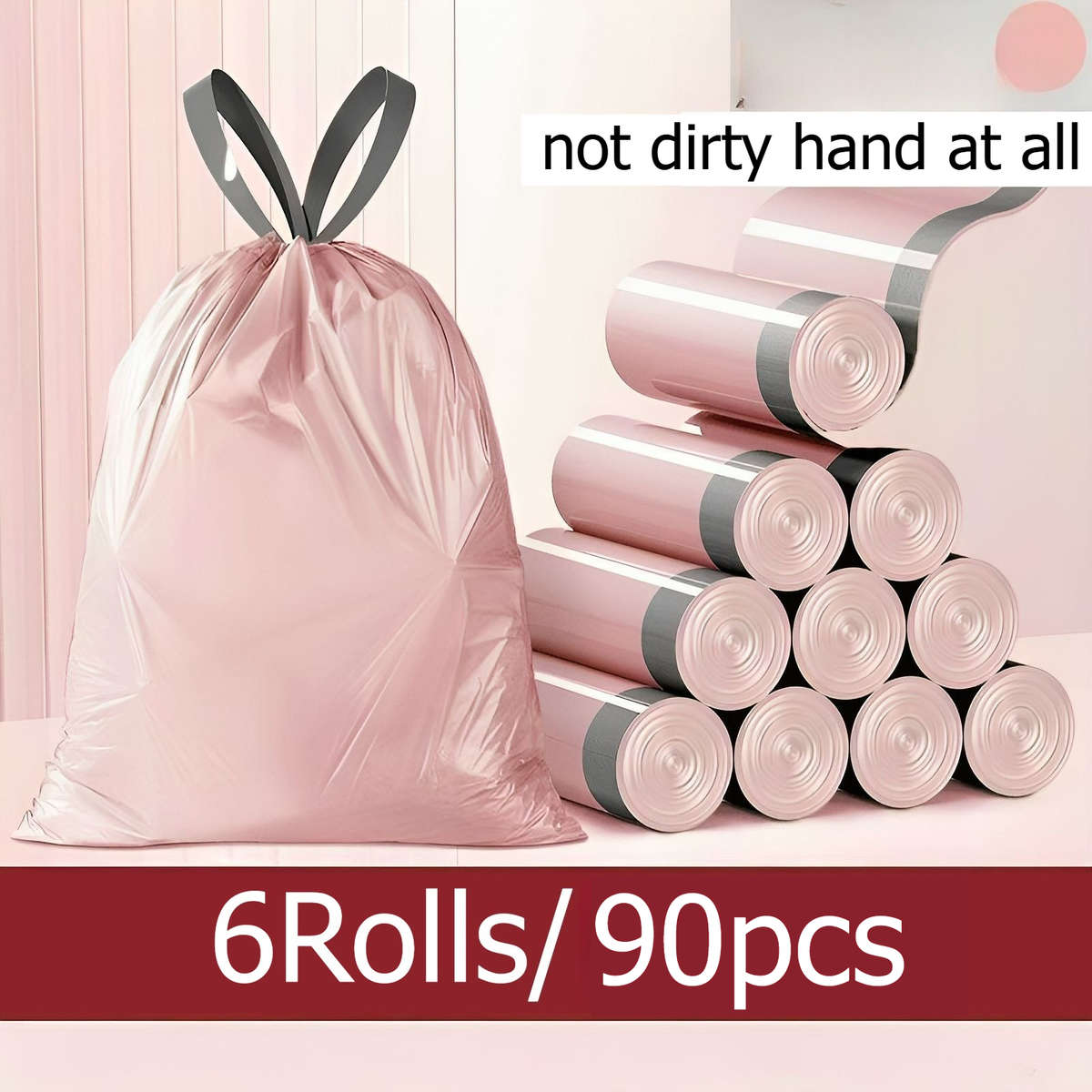 Trash Bag6Rolls90Pcs
