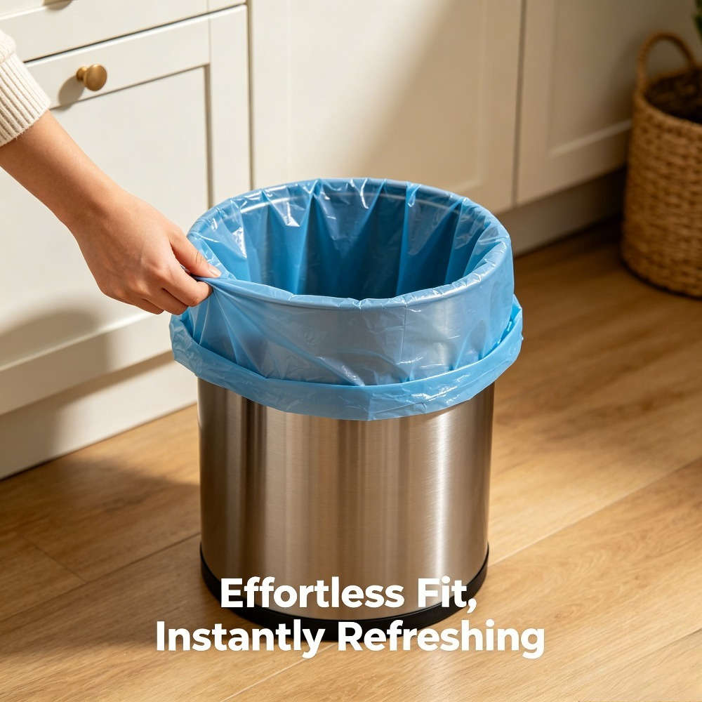 Trash Bagblue 5 Rolls100 Sheets