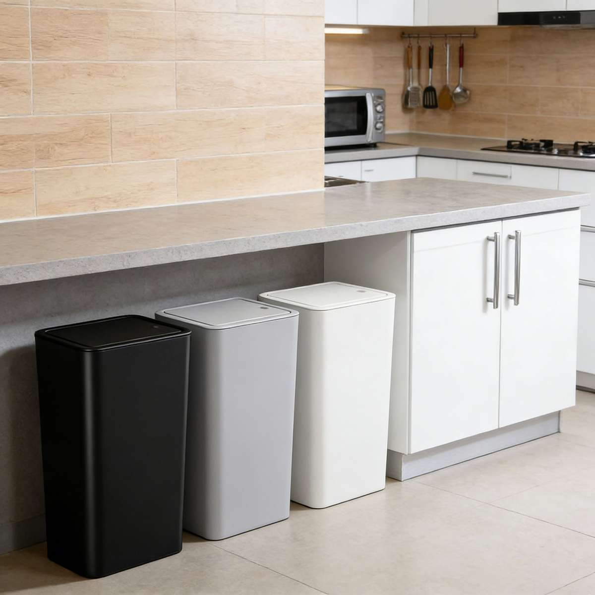Garbage Can Color Black D