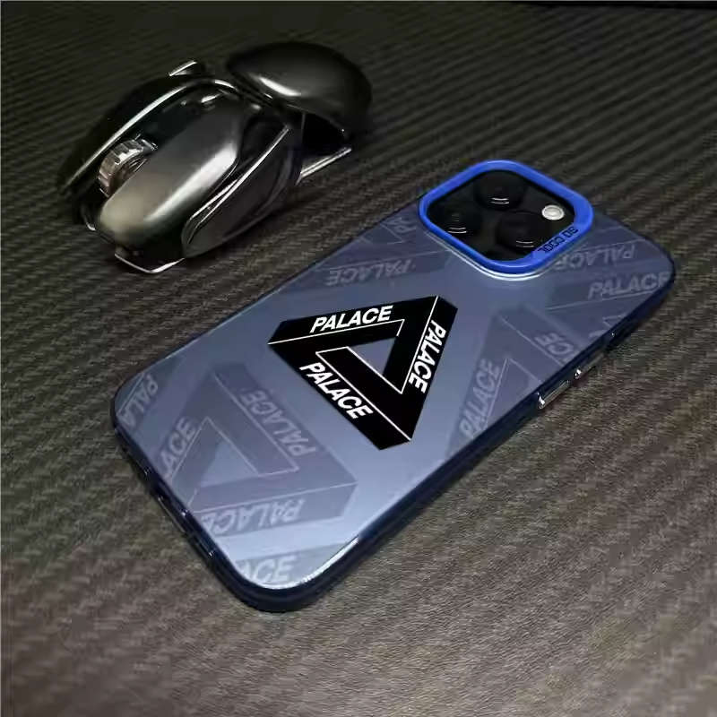 1Pc White For iPhone 7 Plus 8 Plus Black Frame Pattern Phone Case