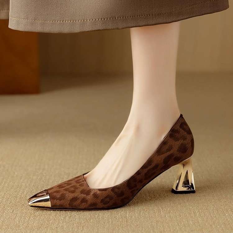 Women S High Heels Color Brown Sizeuk 4